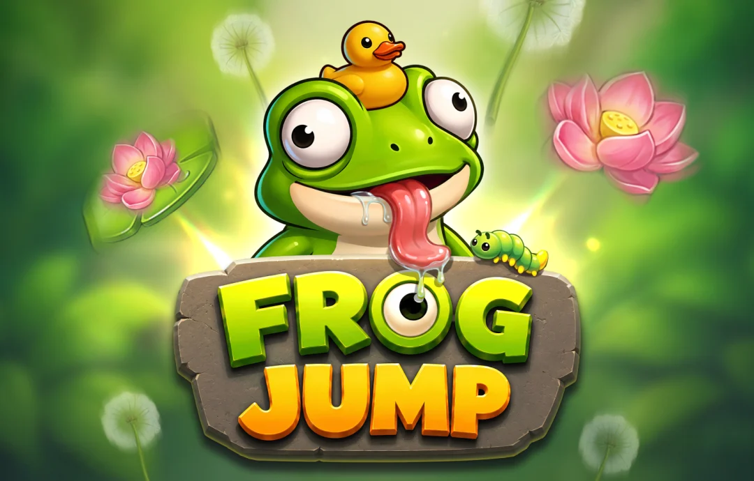 Frog Jump — a rã salta de folha em folha e sobe aos saltos